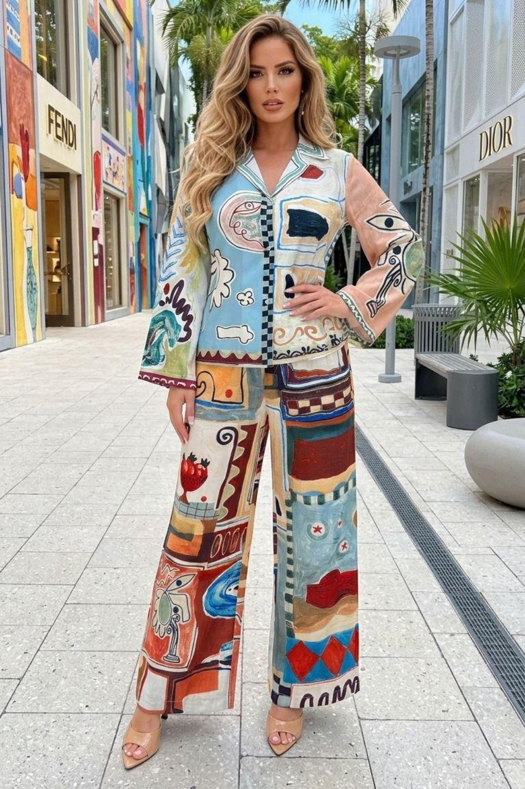 Abstract Art Two-Piece Set