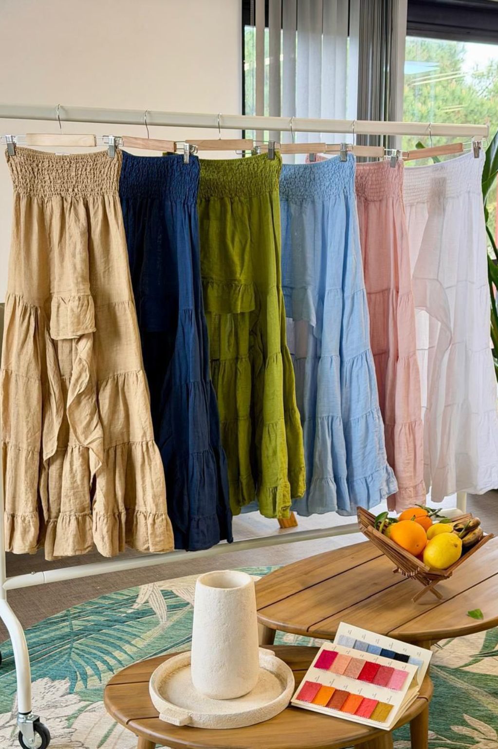 Italian Tiered Maxi Skirt