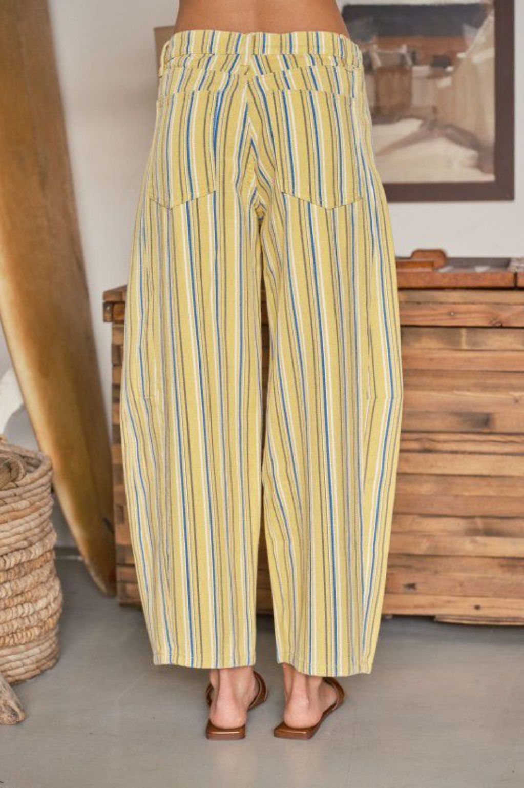 Sunny Coast Striped Wide Leg Pants