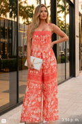 Sunset Bloom Wide Leg Jumpsuit